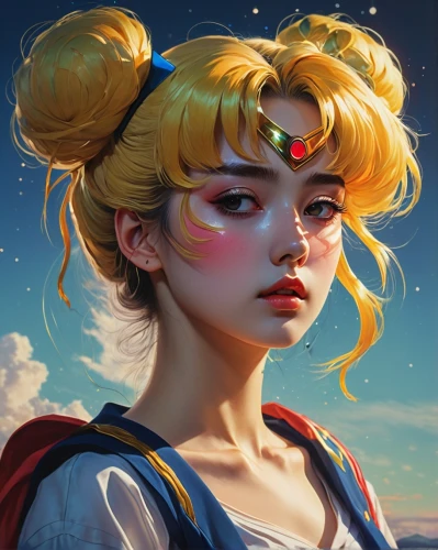 fantasy portrait,digital painting,world digital painting,jessamine,zodiac sign libra,mystical portrait of a girl,sailor,meteora,clementine,girl portrait,rosa ' amber cover,yang,luna,elza,portrait background,star drawing,saturn,summer crown,eglantine,illustrator,Illustration,Realistic Fantasy,Realistic Fantasy 03