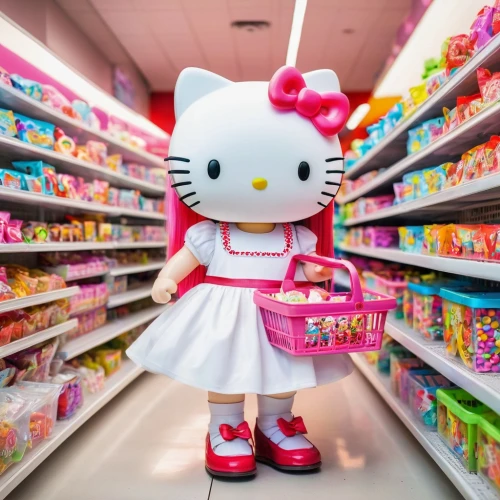 shopping icon,toy store,shopper,doll cat,candy store,kawaii foods,kawaii girl,japanese kawaii,pink cat,cat kawaii,toy shopping cart,candy shop,kawaii patches,grocery shopping,grocery,target image,nyan,lucky cat,woman shopping,harajuku,Conceptual Art,Oil color,Oil Color 02