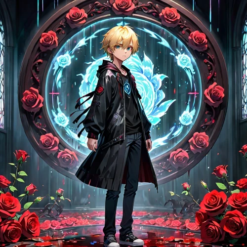 violet evergarden,fullmetal alchemist edward elric,valentine background,valentines day background,vanitas,valentine banner,leo,meteora,cg artwork,rose png,heart background,portrait background,ren,way of the roses,noble rose,black rose,romantic rose,rose order,red heart medallion in hand,black coat,Anime,Anime,Traditional