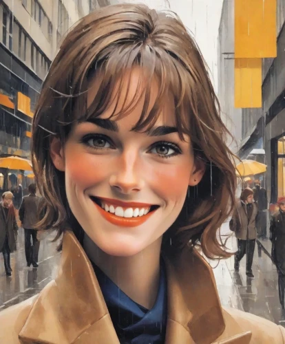 a girl's smile,the girl's face,woman face,oil painting on canvas,woman's face,oil painting,world digital painting,retro woman,city ​​portrait,pedestrian,grin,audrey,a charming woman,daisy jazz isobel ridley,smiling,oil on canvas,shopping icon,killer smile,a smile,ann margarett-hollywood,Digital Art,Poster