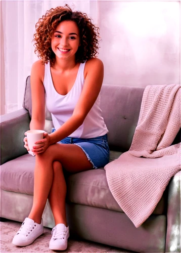 girl on a white background,girl with cereal bowl,sitting on a chair,girl sitting,portrait background,relaxed young girl,legs crossed,sofa,beautiful young woman,on the couch,sitting,pink background,woman sitting,lemon background,female model,crossed legs,young woman,woman drinking coffee,girl in t-shirt,ash leigh,Illustration,Black and White,Black and White 33