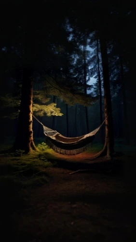 hammock,hammocks,empty swing,wooden swing,hanging chair,camping chair,lightpainting,wooden bench,long exposure light,tree with swing,canopy bed,light painting,swing set,sleeping pad,tree swing,sleeper chair,dark park,chaise longue,tent at woolly hollow,garden swing