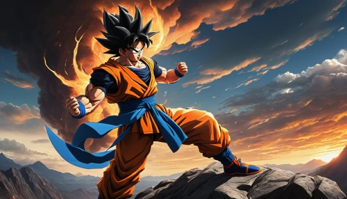 goku,son goku,dragon ball,dragon ball z,dragonball,vegeta,kame sennin,takikomi gohan,trunks,fire background,april fools day background,stone background,toori,would a background,super cell,cg artwork,nine-tailed,background images,cell,zoom background,Illustration,Japanese style,Japanese Style 18