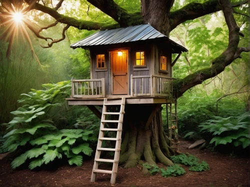 tree house,tree house hotel,treehouse,fairy house,bird house,wooden birdhouse,birdhouse,house in the forest,children's playhouse,tree stand,lookout tower,miniature house,insect house,little house,bird home,birdhouses,outhouse,stilt house,treetop,tree top,Unique,3D,Toy