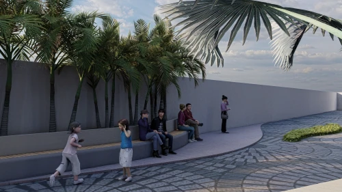 3d rendering,landscape design sydney,roof terrace,landscape designers sydney,garden design sydney,palm garden,roof garden,coconut water bottling plant,school design,daylighting,heads of royal palms,maldives mvr,roof landscape,amphitheater,archidaily,coconut water concentrate plant,coconut palms,exposed concrete,observation deck,concrete construction