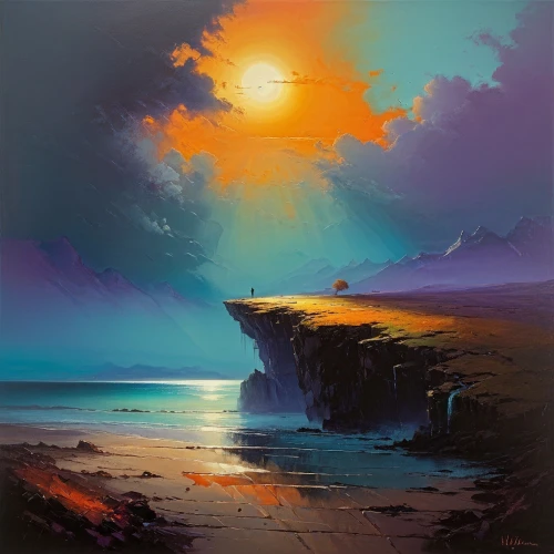 coastal landscape,beach landscape,coast sunset,sea landscape,seascape,dune landscape,sunrise beach,horizon,landscape with sea,dune sea,sunset beach,fantasy landscape,sun,futuristic landscape,cliffs ocean,dawn,landscape background,atmosphere sunrise sunrise,dark beach,sunrise