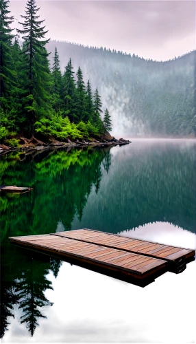 beautiful lake,calm water,tranquility,calm waters,floating over lake,alpine lake,landscape background,background view nature,wooden bridge,wooden pier,wet lake,mountainlake,high mountain lake,foggy landscape,mountain lake,peacefulness,wooden bench,dock,heaven lake,perched on a log,Conceptual Art,Daily,Daily 10