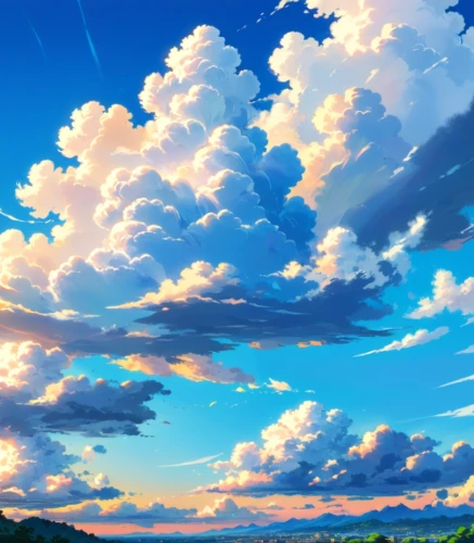 cloudscape,sky clouds,blue sky clouds,summer sky,skyscape,sky,blue sky and clouds,clouds,cumulus clouds,skies,clouds sky,clouds - sky,landscape background,single cloud,cloud,the sky,blue sky and white clouds,little clouds,cloudy sky,epic sky,Anime,Anime,Traditional
