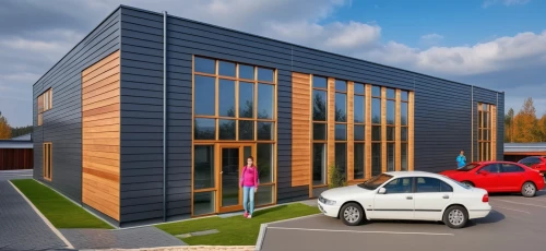 prefabricated buildings,eco-construction,metal cladding,folding roof,car showroom,new housing development,heat pumps,automotive exterior,multi storey car park,electric charging,modern building,school design,automobile repair shop,ev charging station,vauxhall motors,smart house,open-plan car,new building,automotive care,smart home,Photography,General,Realistic