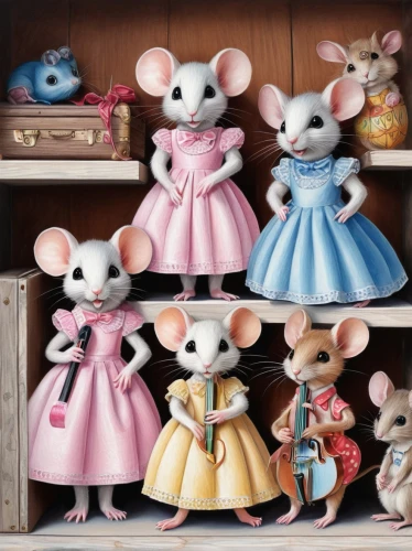 vintage mice,white footed mice,mice,sewing pattern girls,plush figures,designer dolls,doll kitchen,dollhouse accessory,figurines,doll figures,plush dolls,butterfly dolls,fashion dolls,porcelain dolls,doll house,whimsical animals,marzipan figures,rodents,dolls,plush toys,Conceptual Art,Daily,Daily 17