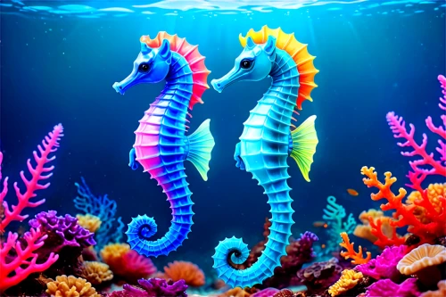 sea-horse,sea horse,seahorse,sea animals,ornamental fish,marine fish,two fish,mermaid background,aquarium decor,aquatic animals,sea creatures,hippocampus,sea life underwater,mermaids,northern seahorse,sea-life,mermaid vectors,aquarium inhabitants,underwater background,marine life,Conceptual Art,Sci-Fi,Sci-Fi 27