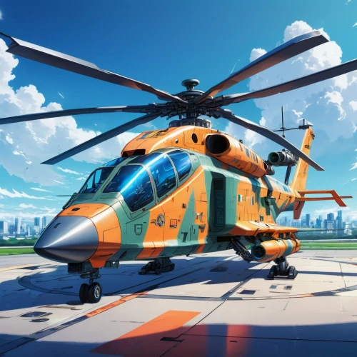 ambulancehelikopter,harbin z-9,eurocopter,rotorcraft,rescue helipad,helipad,sikorsky s-64 skycrane,sikorsky sh-3 sea king,mil mi-1,hiller oh-23 raven,sikorsky s-61,chopper,mil mi-2,hal dhruv,sikorsky s-76,sikorsky s-61r,mil mi-24,trauma helicopter,sikorsky s-70,sikorsky s-92,Illustration,Japanese style,Japanese Style 03