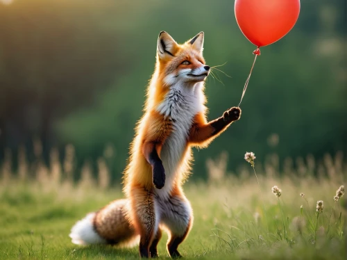 animal balloons,red balloon,child fox,adorable fox,cute fox,a fox,little fox,balloon,little girl with balloons,balloons flying,balloons,happy birthday balloons,ballon,red balloons,red fox,balloon trip,fox,baloons,ballooning,birthday balloon,Illustration,Paper based,Paper Based 16