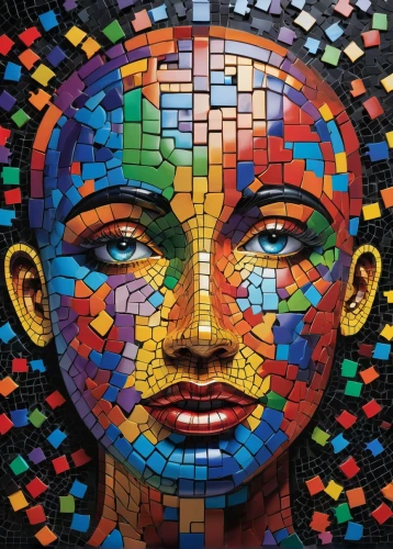 multicolor faces,jigsaw puzzle,rubik's cube,mosaic,mechanical puzzle,african art,rubik,rubik cube,rubiks cube,mosaics,rubiks,benin,meticulous painting,from lego pieces,cubism,plastic arts,lego building blocks,blotter,puzzle,mosaic glass,Conceptual Art,Daily,Daily 24