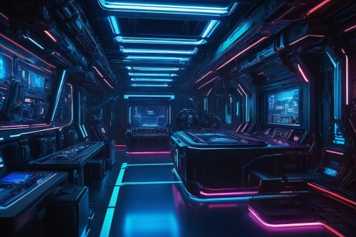 ufo interior,sci fi surgery room,spaceship space,futuristic,80's design,retro diner,scifi,cybertruck,the bus space,computer room,nightclub,sci - fi,sci-fi,compartment,neon coffee,interiors,valerian,cyberpunk,80s,empty interior,Illustration,Retro,Retro 22