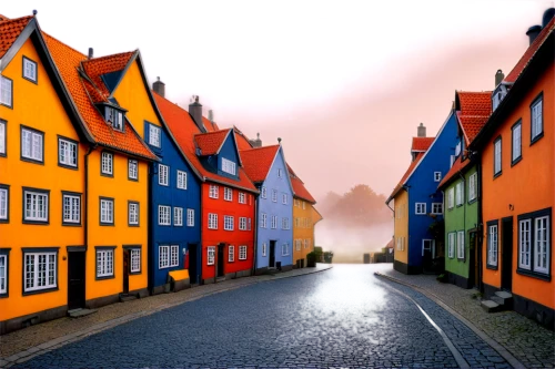 half-timbered houses,houses silhouette,bergen,houses clipart,row of houses,trondheim,luneburg,scandinavia,denmark,medieval street,townhouses,blocks of houses,wooden houses,escher village,medieval town,lübeck,aaa,row houses,houses,colorful city,Conceptual Art,Daily,Daily 27