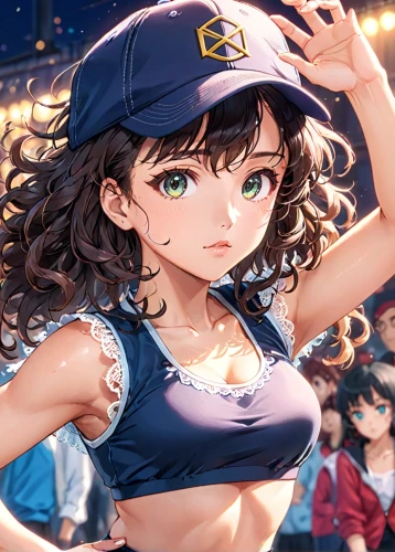 hinata,baseball cap,baseball uniform,baseball coach,baseball player,sports girl,baseball,beret,baseball team,hiphop,birthday banner background,japanese idol,cg artwork,mc,navy,cheering,idol,kantai collection sailor,tennis,portrait background,Anime,Anime,Realistic