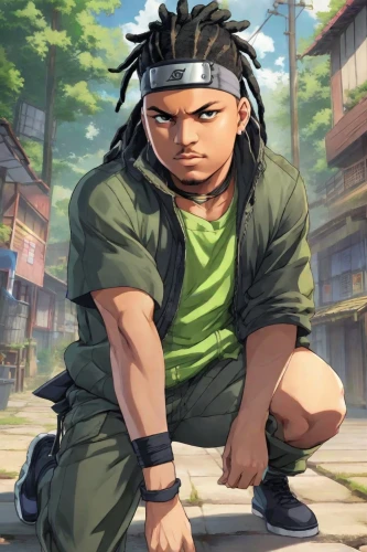 calm usopp,2d,young hawk,cargo pants,wiz,sensei,naruto,abel,would a background,anime boy,bandana background,male character,shinobi,cg artwork,nikko,nori,gangstar,chuka wakame,anime japanese clothing,jin deui,Digital Art,Anime