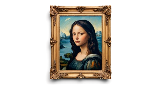 mona lisa,the mona lisa,leonardo da vinci,wood frame,girl with a pearl earring,decorative frame,copper frame,portrait of christi,wooden frame,square frame,italian painter,icon magnifying,art nouveau frame,custom portrait,vinci,gold frame,holding a frame,botticelli,florentine,cepora judith,Conceptual Art,Daily,Daily 34