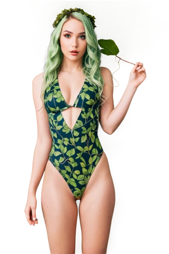 fig leaf,one-piece swimsuit,poison ivy,two piece swimwear,bulbasaur,wasabi,ivy,monokini,marie leaf,lily pad,nelumbo,green kiwi,plus-size model,mint leaf,collard greens,tropical greens,one-piece garment,swimwear,broccoli,heather green,Unique,Design,Knolling