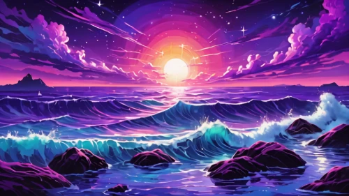 tidal wave,purple landscape,ultraviolet,ipê-purple,ocean,sea-lavender,sea,ocean background,wall,purple moon,ocean waves,ocean paradise,sailing blue purple,sea landscape,tsunami,purple,tide,currents,purple wallpaper,purpleabstract,Conceptual Art,Daily,Daily 24