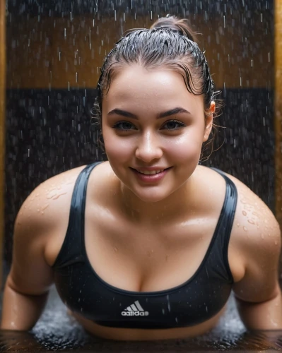 wet,wet girl,sauna,in the rain,rain shower,drenched,gym girl,gymnast,adidas,sexy athlete,wet body,sweat,fitness model,wet smartphone,gym,moist,photoshoot with water,female swimmer,sports bra,drops on the body,Conceptual Art,Fantasy,Fantasy 11