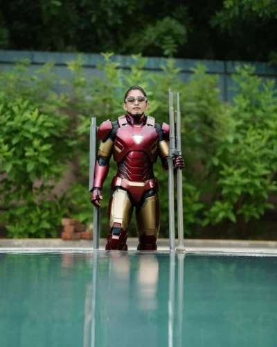 ironman,iron-man,iron man,actionfigure,infinity swimming pool,action figure,female swimmer,metal figure,divemaster,pool cleaning,jumping into the pool,toy photos,aquanaut,vax figure,rubber doll,3d figure,swimmer,steel man,tony stark,articulated manikin