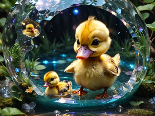 duckling,ducklings,young duck duckling,rubber ducks,duck cub,goslings,baby float,baby chicks,parents and chicks,ducky,duck meet,snowglobes,rubber duck,rubber duckie,baby chick,glass decorations,3d fantasy,ducks,chicks,ornamental duck