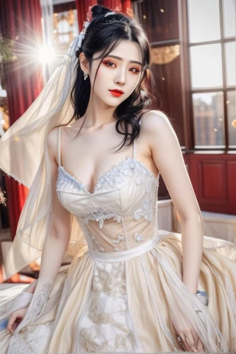 bridal dress,wedding dress,bridal,bridal clothing,sun bride,silver wedding,cinderella,blonde in wedding dress,bride,hanbok,elegant,wedding dress train,ball gown,wedding gown,pale,wedding photo,asian costume,dead bride,oriental princess,wedding dresses