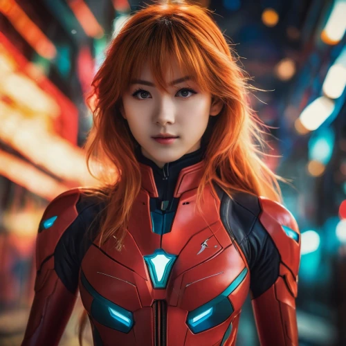 asuka langley soryu,nova,avenger,ironman,iron-man,hong,red super hero,phuquy,fiery,iron man,solar,cosplayer,cosplay image,hk,futuristic,yang,korean,cyborg,korea,fire angel,Photography,General,Fantasy