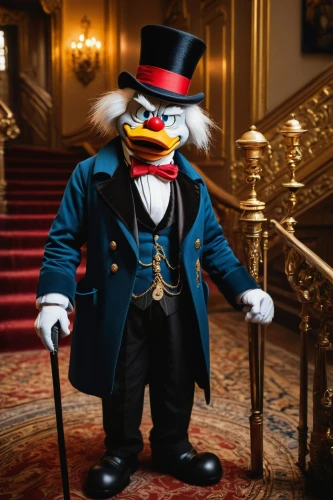 concierge,napoleon iii style,tux,bellboy,ringmaster,prince of wales feathers,donald duck,crown palace,napoleon bonaparte,admiral von tromp,aristocrat,mayor,decorative nutcracker,kaiser wilhelm,town crier,the mascot,mozartkugeln,grand duke,donald,hotel man,Art,Artistic Painting,Artistic Painting 51