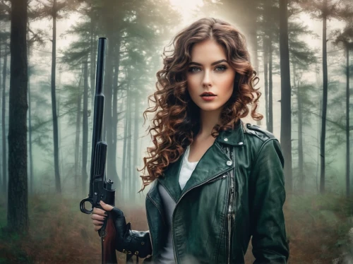 girl with gun,woman holding gun,girl with a gun,photoshop manipulation,photo manipulation,huntress,holding a gun,clary,digital compositing,katniss,portrait background,forest background,laurel,image manipulation,lori,photomanipulation,green jacket,catarina,chasseur,portrait photography,Photography,Artistic Photography,Artistic Photography 07