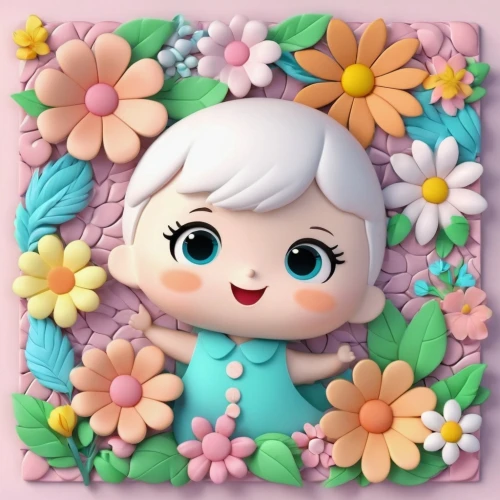 flower background,floral background,girl in flowers,eglantine,flowers png,cartoon flowers,flower wall en,paper flower background,cheery-blossom,cute cartoon character,springtime background,flower painting,portrait background,spring leaf background,fiori,japanese floral background,blanket of flowers,flower fairy,flower blanket,wood daisy background,Unique,3D,3D Character