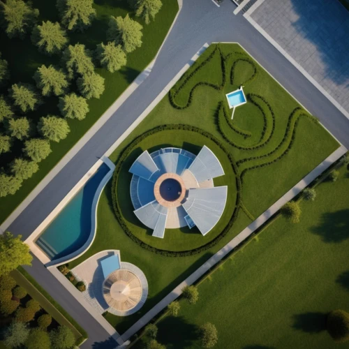 roundabout,japanese zen garden,highway roundabout,swim ring,garden of the fountain,traffic circle,capitol square,flower clock,helipad,school design,golf resort,urban park,k13 submarine memorial park,zen garden,observatory,round house,circle design,city fountain,view from above,monastery garden,Photography,General,Realistic