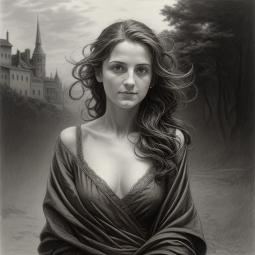 fantasy portrait,romantic portrait,celtic woman,gothic portrait,fantasy picture,fantasy art,gothic woman,sorceress,vampire woman,fantasy woman,mystical portrait of a girl,world digital painting,victorian lady,the enchantress,woman portrait,vampire lady,charcoal drawing,celtic queen,pencil drawings,dark elf