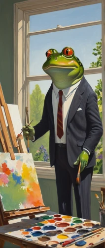 frog man,frog background,man frog,frog through,true frog,kermit,frogs,frog king,frog,aligator,painting technique,woman frog,businessman,amphibians,art,bullfrog,amphibian,fresh painting,oil on canvas,hyla,Illustration,Black and White,Black and White 22