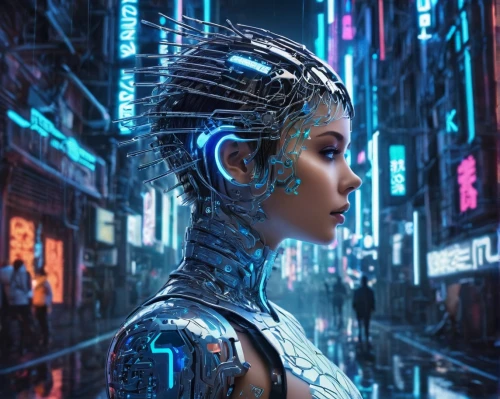 cyberpunk,cybernetics,cyber,futuristic,cyborg,ai,cyberspace,scifi,artificial intelligence,dystopian,sci-fi,sci - fi,sci fiction illustration,sci fi,dystopia,metropolis,computer art,echo,autonomous,humanoid,Illustration,Vector,Vector 21