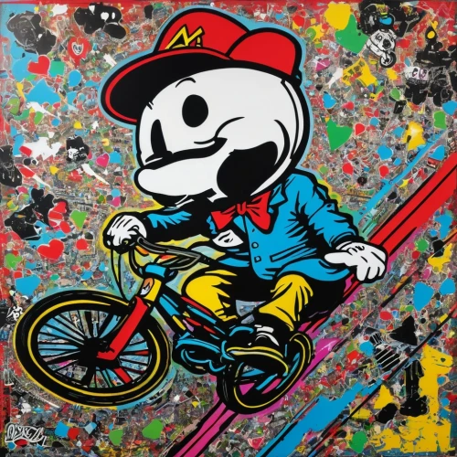 bike pop art,snoopy,skull racing,bmx,graffiti art,bmx bike,grafitty,jigsaw,skull allover,panhead,grafitti,skater,scooter,biker,graffiti,calaverita sugar,bicycle,cool pop art,skull and crossbones,bike,Conceptual Art,Graffiti Art,Graffiti Art 01