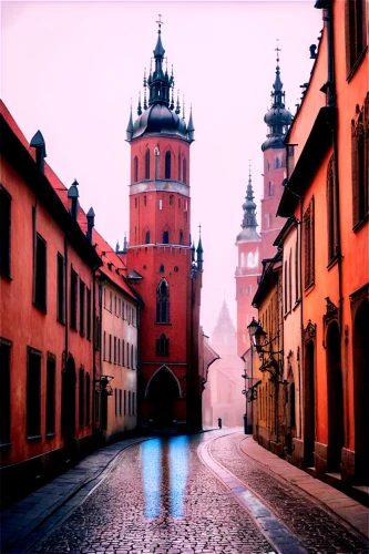 czech budejovice,krakow,warsaw,kremlin,wroclaw,sighisoara,prague,torgau,poland,lublin,krumlov,český krumlov,the kremlin,pink city,the red square,hanseatic city,eastern europe,gdańsk,sibiu,moritzburg castle,Conceptual Art,Oil color,Oil Color 12