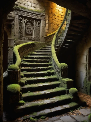 stone stairway,stone stairs,winding staircase,winding steps,staircase,outside staircase,dungeon,stairway,the threshold of the house,spiral staircase,hall of the fallen,stairs,stairwell,castle of the corvin,circular staircase,witch's house,stair,ghost castle,ancient house,crypt,Conceptual Art,Sci-Fi,Sci-Fi 02