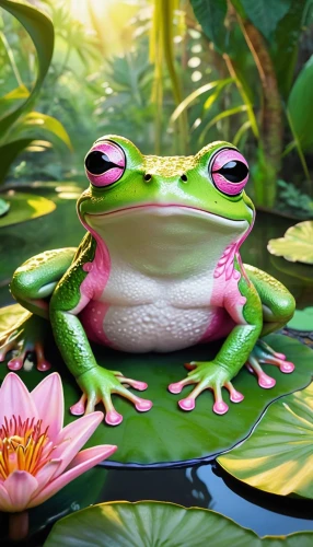 frog background,kawaii frog,woman frog,pond frog,jazz frog garden ornament,frog figure,frog through,frog king,kawaii frogs,pacific treefrog,coral finger tree frog,frog,amphibian,red-eyed tree frog,water frog,green frog,frog gathering,frog prince,perched on a log,tree frog,Illustration,American Style,American Style 13