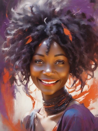 african woman,a girl's smile,oil painting on canvas,oil painting,mystical portrait of a girl,girl portrait,african art,nigeria woman,oil on canvas,african american woman,fantasy portrait,portrait of a girl,afro american girls,painting technique,art painting,oil paint,khokhloma painting,woman portrait,young woman,maria bayo