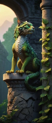 green dragon,emerald lizard,dragon lizard,iguana,green lizard,green iguana,saurian,green crested lizard,eastern water dragon,forest dragon,painted dragon,iguanidae,raptor perch,ring-tailed iguana,chinese water dragon,lizard,basking,eastern water dragon lizard,frog background,scaled reptile,Illustration,Japanese style,Japanese Style 21