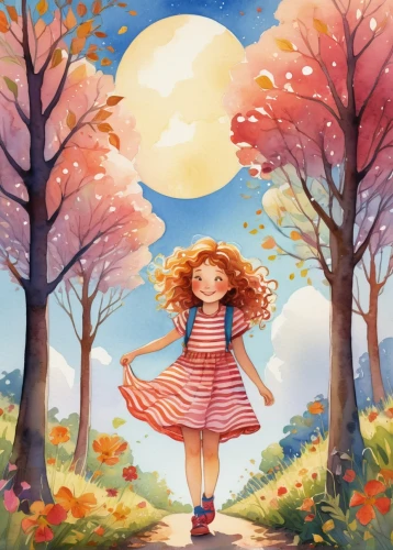 girl with tree,little girl in wind,autumn background,autumn walk,children's background,kids illustration,autumn idyll,springtime background,autumn day,pumpkin autumn,little girl fairy,autumn theme,ballerina in the woods,girl in flowers,one autumn afternoon,fairy tale character,girl in the garden,the autumn,autumn,child fairy,Conceptual Art,Daily,Daily 08