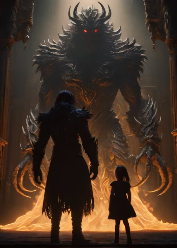 father and son,father-son,warrior and orc,father and daughter,dad and son,encounter,father son,hall of the fallen,size comparison,dad and son outside,mentor,father with child,games of light,fathers and sons,bear guardian,the throne,in the shadows,big and small,protectors,dark world,Photography,General,Fantasy