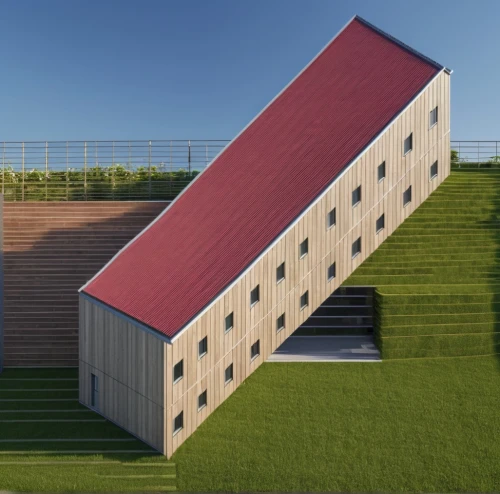 grass roof,eco-construction,turf roof,cubic house,corten steel,field barn,cube stilt houses,piglet barn,archidaily,school design,gable field,cube house,straw roofing,frame house,3d rendering,timber house,roof landscape,housebuilding,garden elevation,prefabricated buildings,Photography,General,Realistic