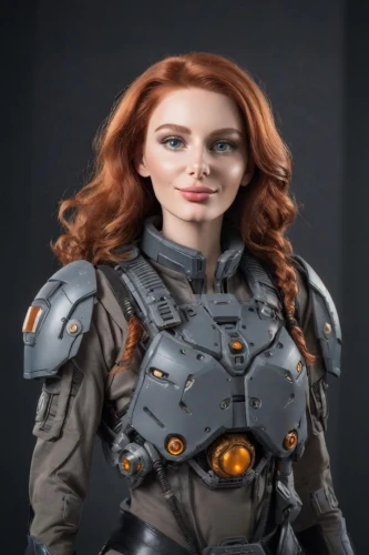 cyborg,head woman,female warrior,cuirass,breastplate,her,3d model,cgi,maci,female doctor,armour,steel,silphie,nora,fantasy woman,ai,female hollywood actress,ammo,action figure,bokah