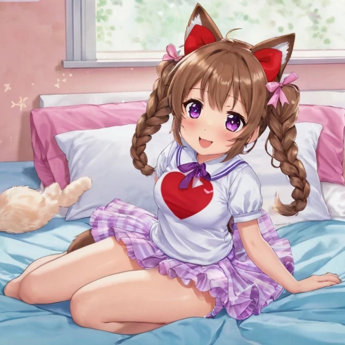 cat kawaii,pajamas,nyan,miku maekawa,belarus byn,mikuru asahina,cat in bed,cat ears,kawaii,azuki bean,ako,calico cat,honmei choco,long-haired hihuahua,naginatajutsu,cute cat,vicuña,doll cat,cocoa,pjs,Illustration,Japanese style,Japanese Style 01