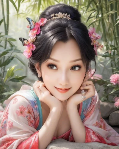 oriental princess,chinese art,oriental girl,jasmine blossom,geisha girl,oriental painting,geisha,beautiful girl with flowers,mulan,fantasy portrait,oriental,asian woman,hanbok,jasmine flower,vintage asian,japanese doll,fairy tale character,romantic portrait,chinese style,japanese woman