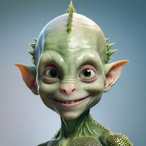 goblin,elf,male elf,fgoblin,violet head elf,scandia gnome,green goblin,baby elf,gnome,yoda,cgi,alien,quark,grinch,elves,orc,kobold,green skin,imp,prickle,Photography,General,Realistic